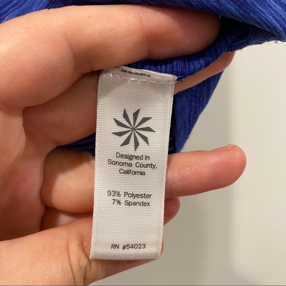 Athleta Blue Tank Top with Racerback - Picture 4 of 5
